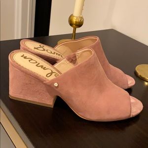 Sam Edelman blush pink mules size 8.5